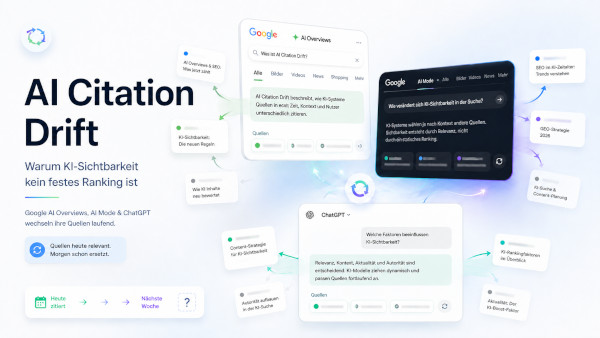 AI Citation Drift Skizze